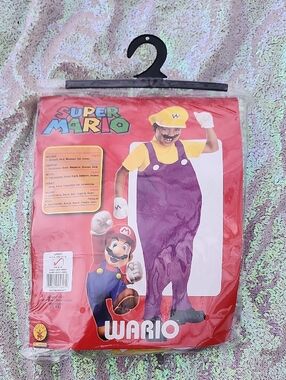 Super Mario Wario Kids Costume - Purple & Yellow NWT!!